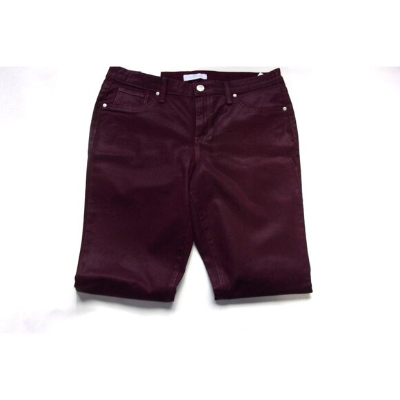New Directions Womens Burgundy Coated Jeans Size 6 Slim Fit Stretch NWT $59 - Picture 4 of 4